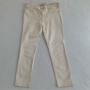 DL1961‎ Jeans Women's Florence Skinny Mid Rise Instasculpt Cropped Ivory Size 29